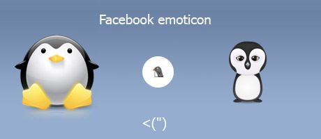 Emoticon Facebook Pinguino