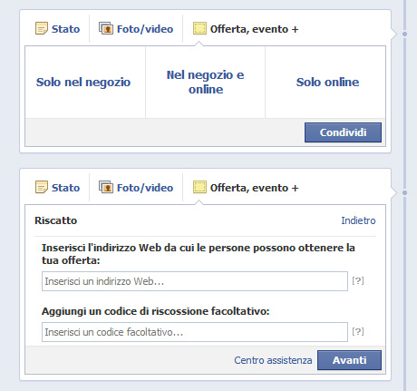 Facebook Offersdescrizione