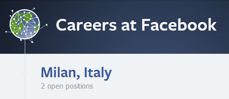 Lavorare per Facebook a Milano