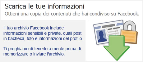 Come scaricare le proprie informazioni da Facebook 