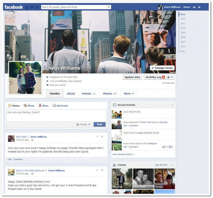 Come attivare il nuovo diario Facebook 2013