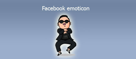 Facebook emoticon Gangnam style