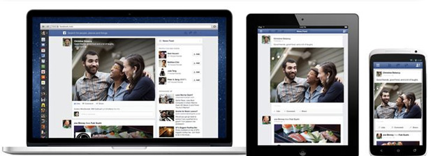 Nuova Grafica Facebook 2013 per Web Smartphone e Tablet