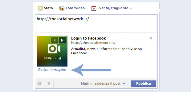 Come personalizzare l'immagine di un Link su Facebook