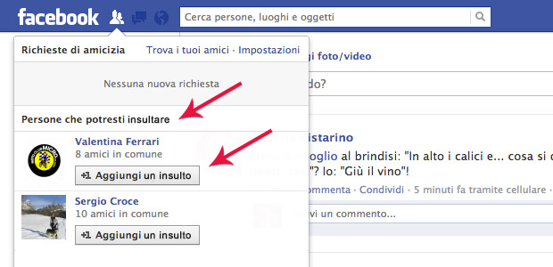 Persone che potresti insultare su Facebook