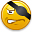 Emoticon Facebook pirata