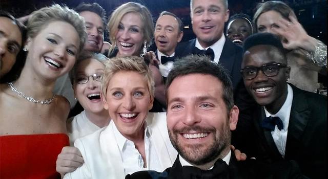 Selfie da Oscar di Ellen
