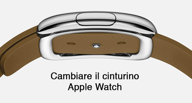 Cambiare hot sale cinturino iwatch